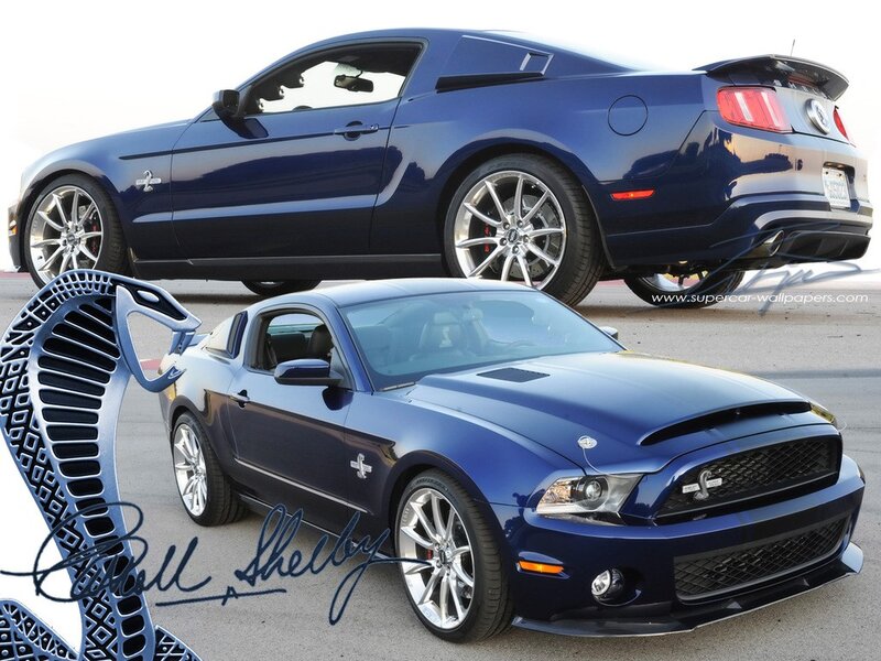 Blue Shelby Mustang — Dynamic, Afternoon, Photograph
