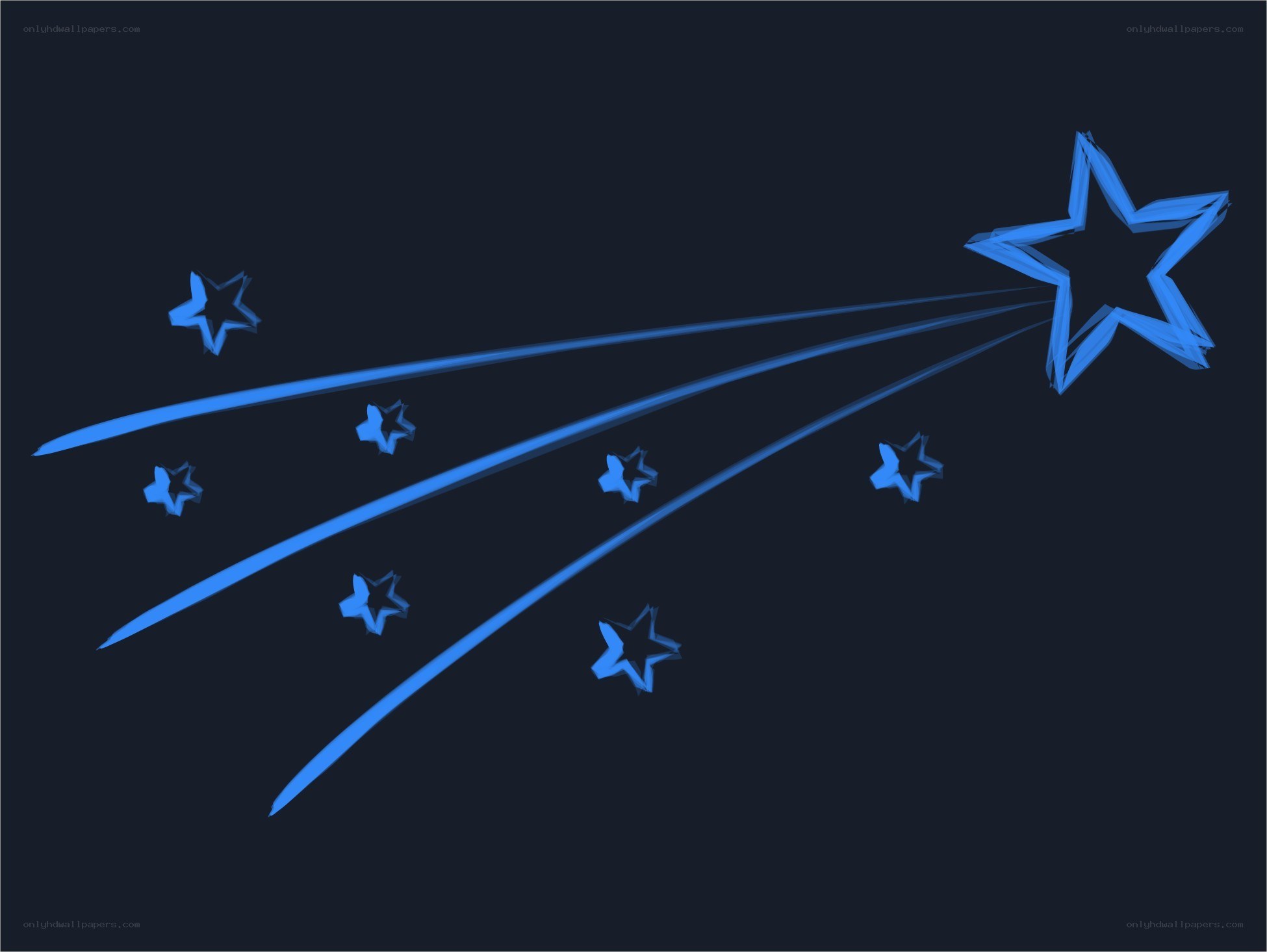 blue shooting stars