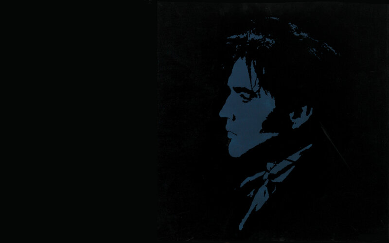 blue silhouette of a man