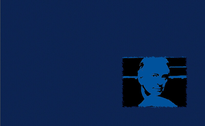 Blue Silhouette Portrait