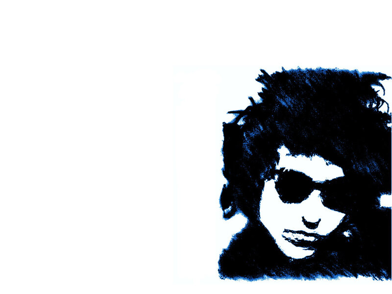 blue sketch of person with sunglasses