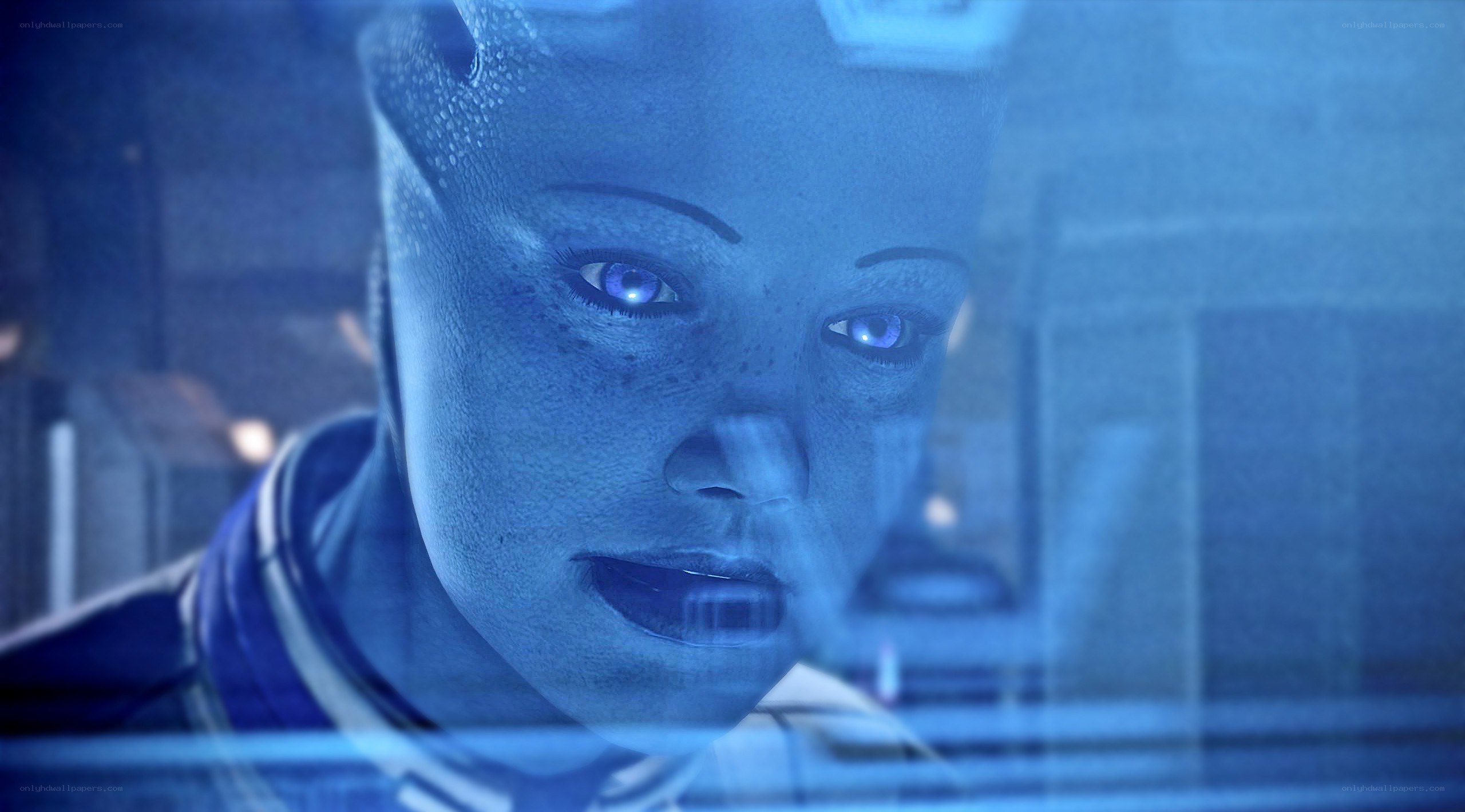 blue-skinned alien character