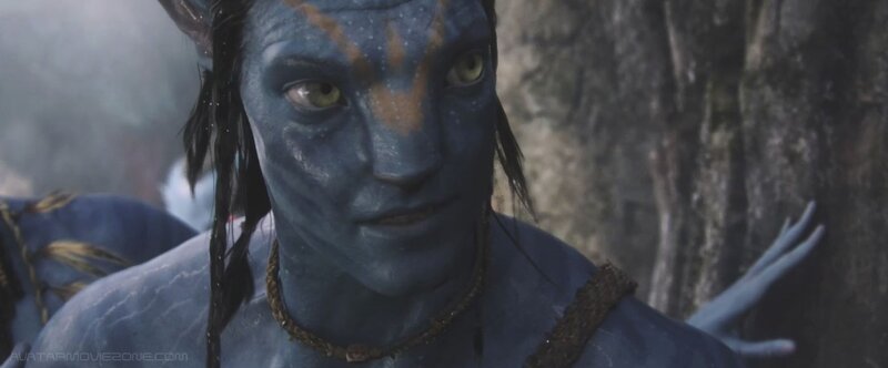 Blue-skinned Alien Character — Blue, Serious, 3d Render, Tree