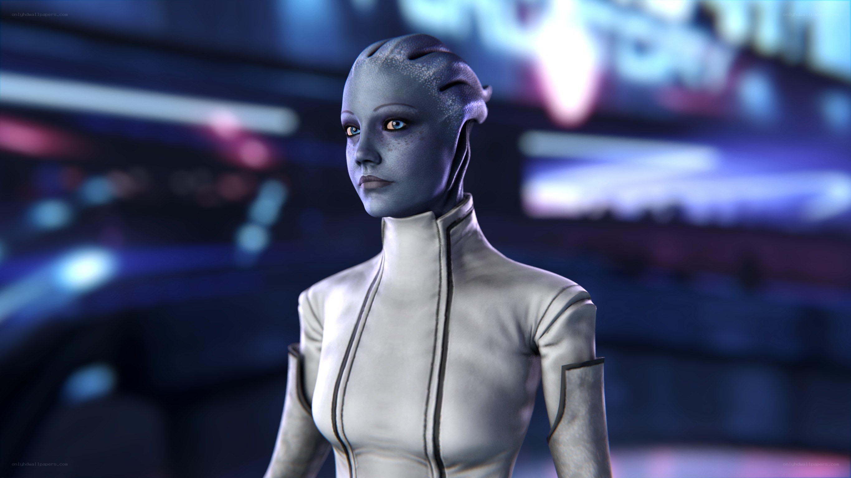 blue-skinned alien character
