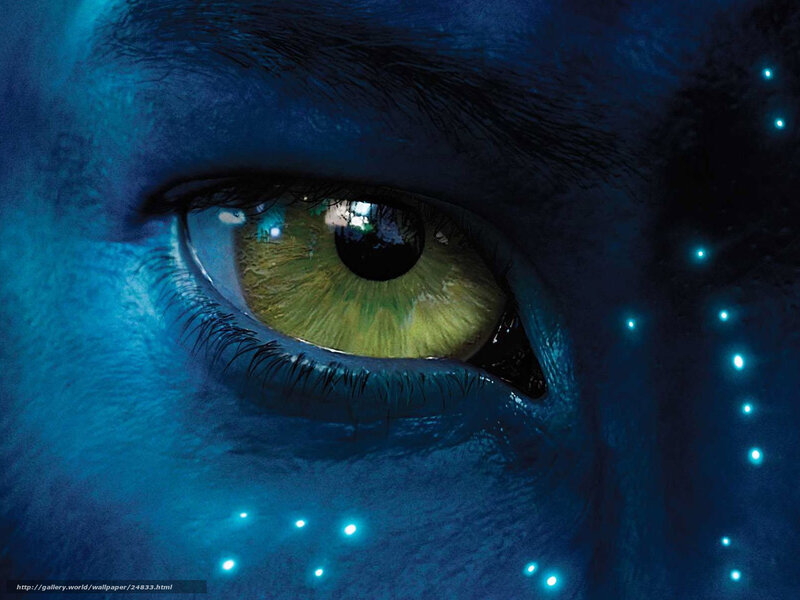 blue-skinned alien eye