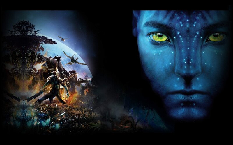 Blue-skinned Alien Face — Blue