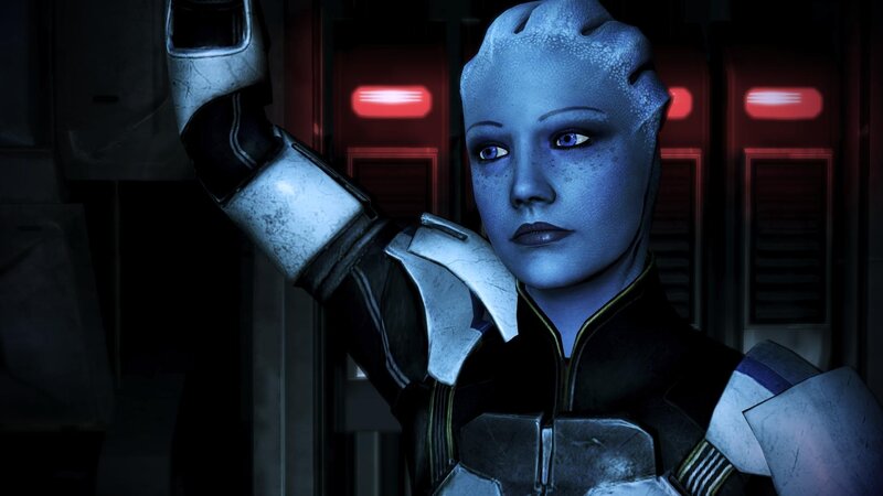 blue-skinned alien soldier