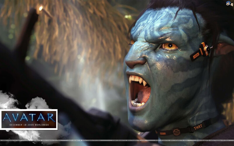 Blue-skinned Alien Warrior — Blue, Aggressive