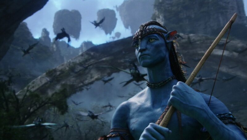 Blue-skinned Alien Warrior — Blue