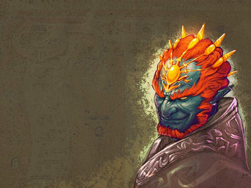 Blue-skinned Alien with Crown — Red
