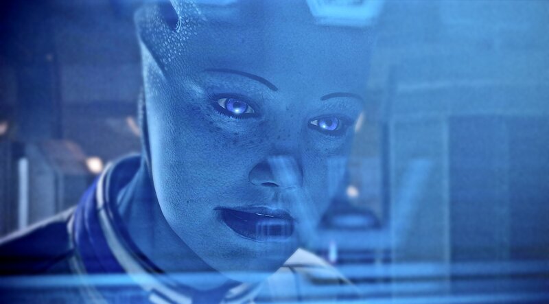 Blue-skinned Alien Woman — Blue, Dramatic, 3d Render, Face