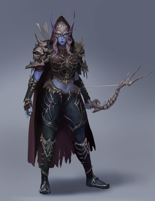 Blue-skinned Archer — Purple