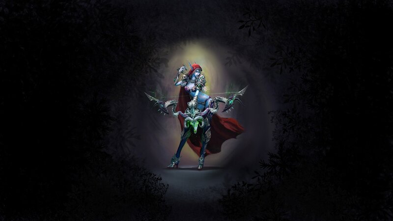 Blue-skinned Archer Woman — Black