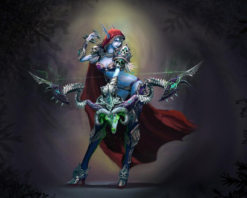 Blue-skinned Archer Woman — Blue