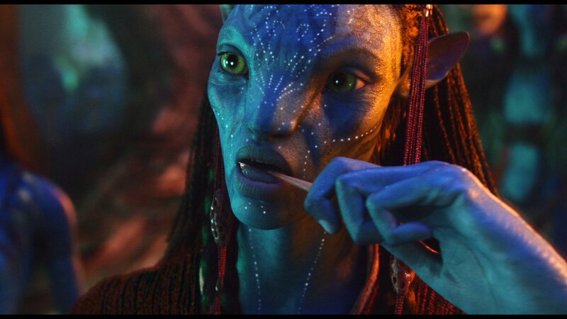 Blue-skinned Avatar — Blue, Dramatic, 3d Render, Person
