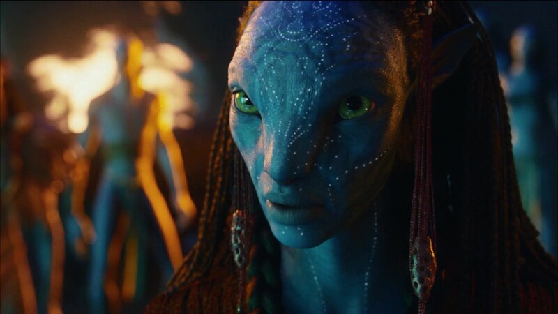 Blue-skinned Avatar — Blue, Dramatic, Night