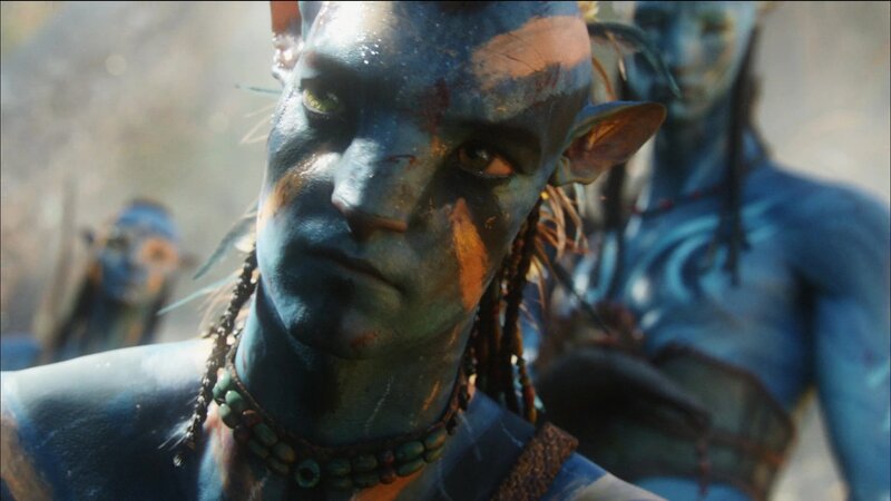 Blue-skinned Avatar — Blue, Serious, 3d Render