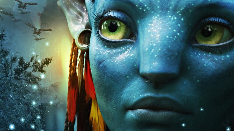 Blue-skinned Avatar Face