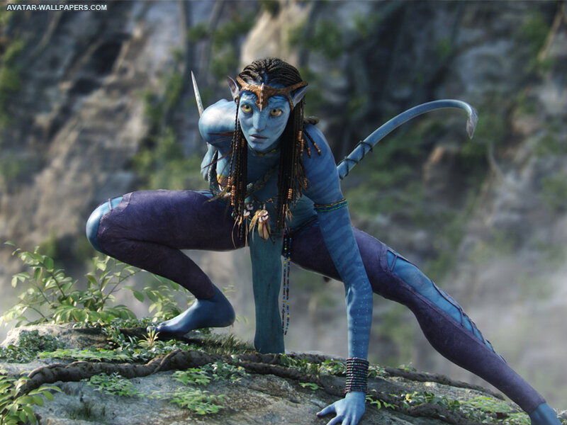 Blue-skinned Avatar Female — Blue