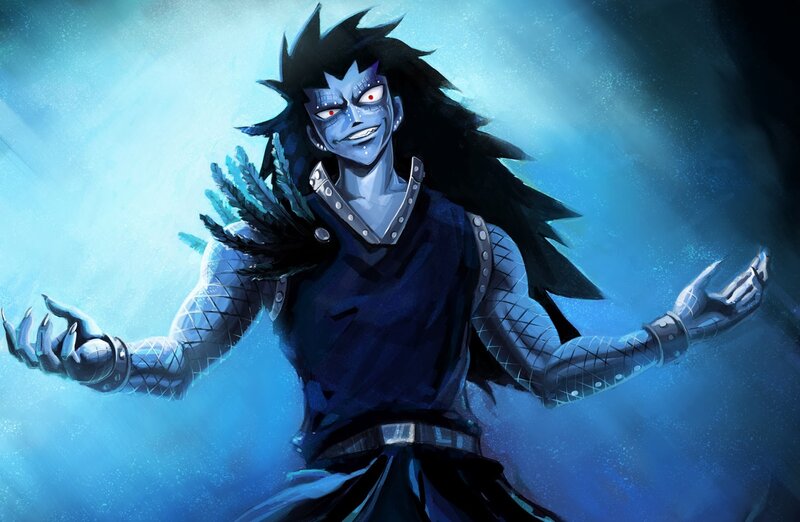Blue-skinned Character — Blue, Dramatic, Digital Art