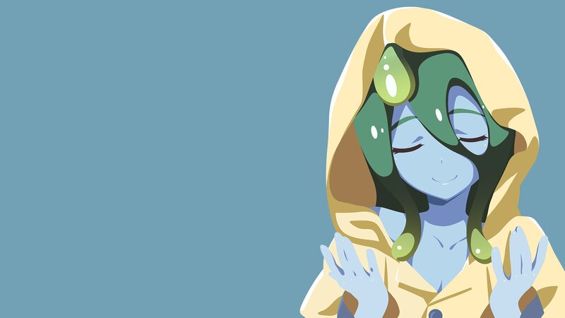 Blue-skinned Character — Blue, Serene