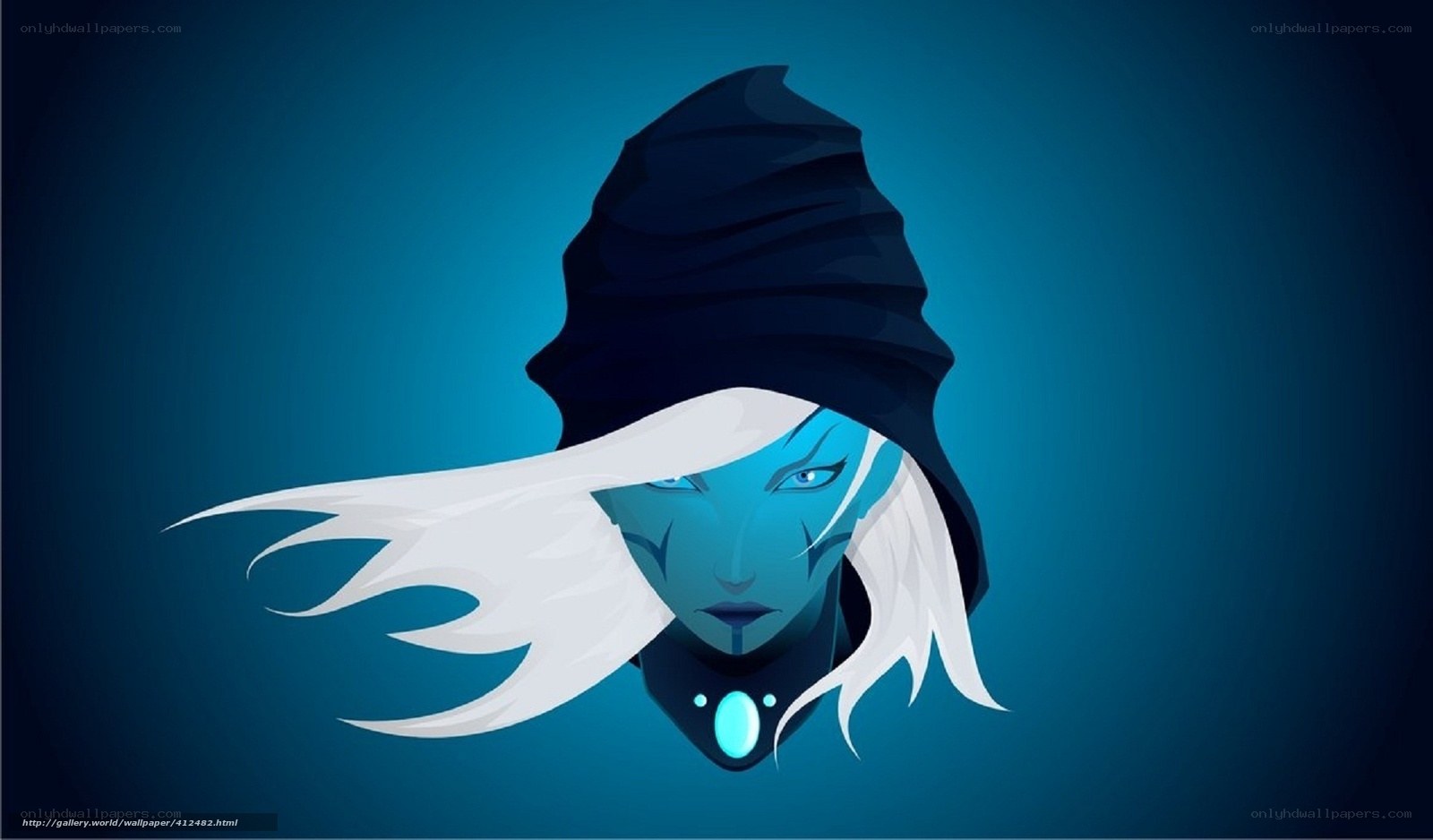 blue-skinned character portrait