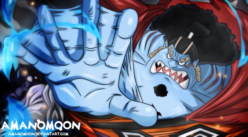 Blue-skinned Character with Afro