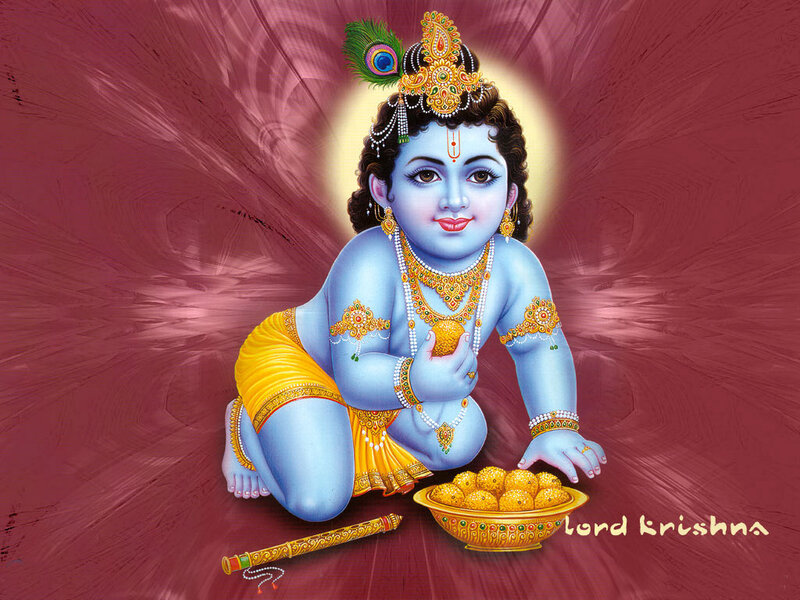 Blue-skinned Child Deity