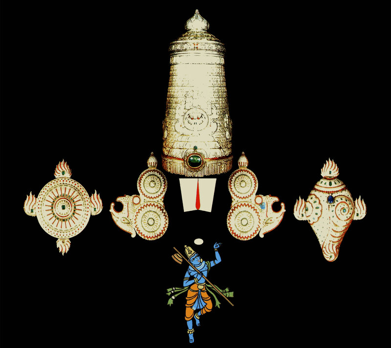 Blue-skinned Deity Figure