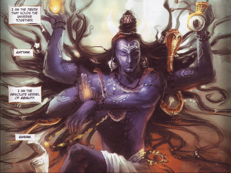 Blue-skinned Deity with Snakes