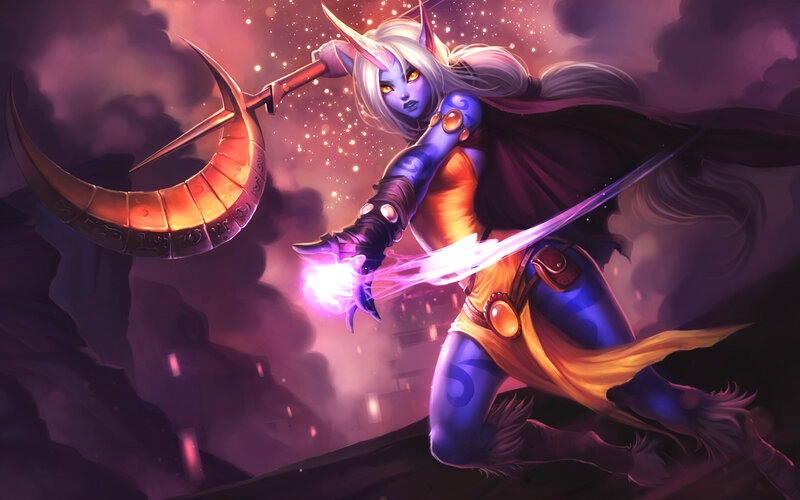 Blue-skinned Elf Warrior
