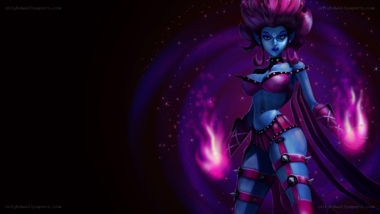 blue-skinned fantasy character