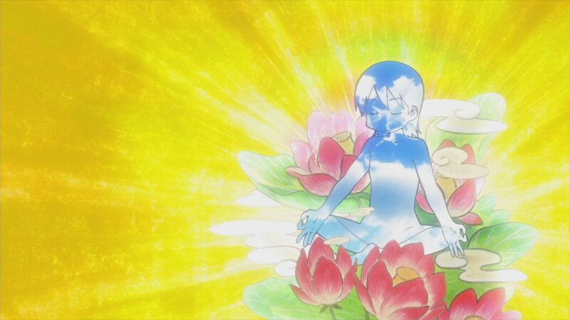 Blue-skinned Figure Meditating