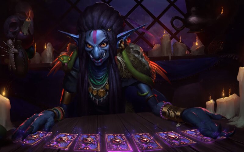 Blue-skinned Goblin — Purple