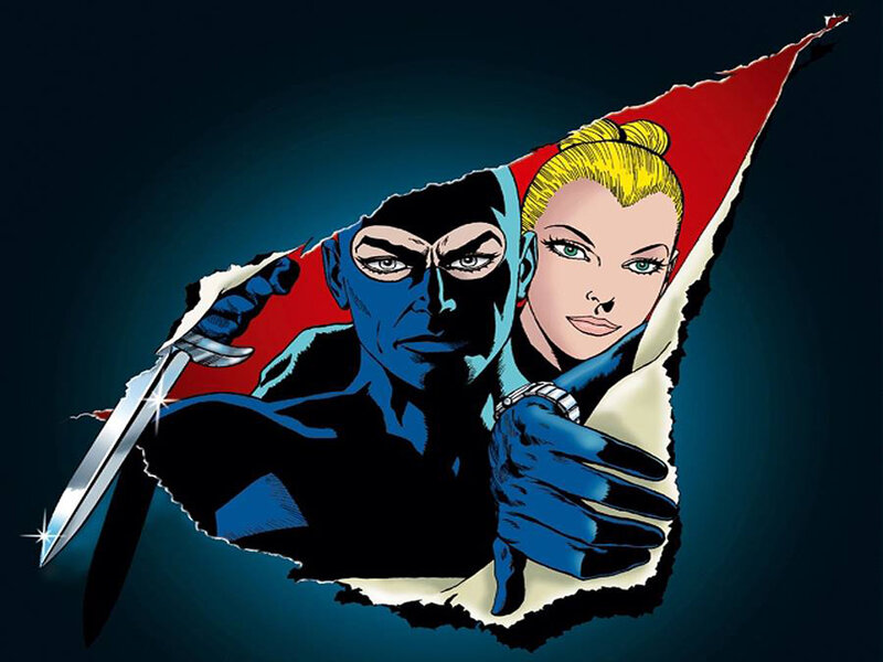 Blue-skinned Man and Woman