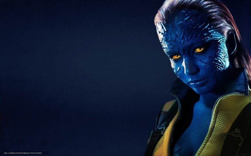 Blue-skinned mutant character