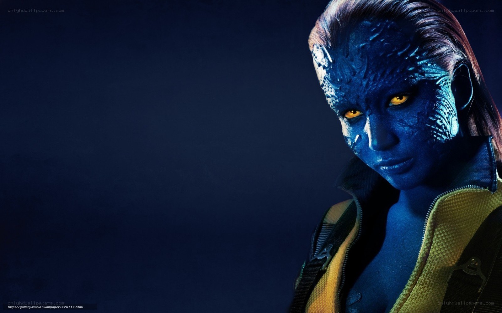 Blue-skinned mutant character