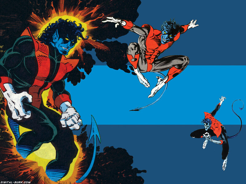 Blue-skinned Mutant in Red Suit