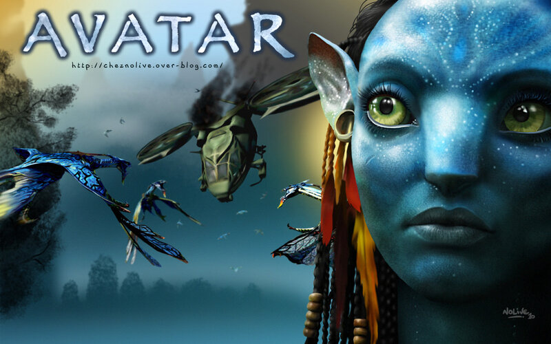 Blue-skinned Na'vi Woman