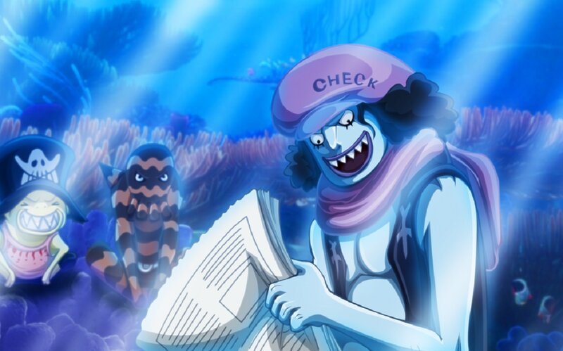 Blue-skinned Pirate Reading