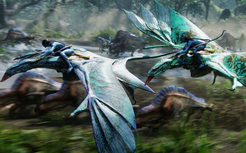 Blue-skinned Riders on Winged Creatures