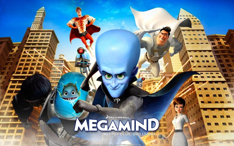 Blue-skinned Superhero — Blue, Action-packed