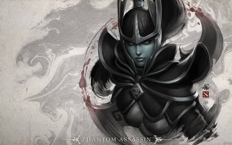 Blue-skinned Warrior — Black, Dramatic, Digital Art, Armor