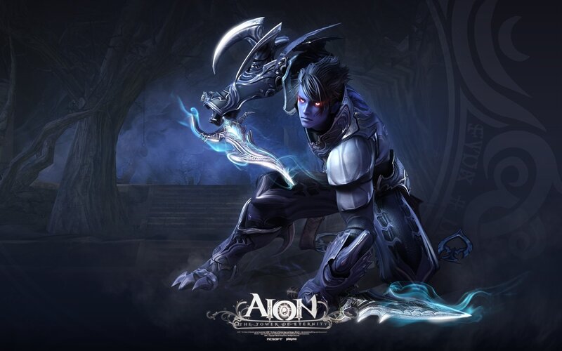 Blue-skinned Warrior — Black, Dramatic, Night
