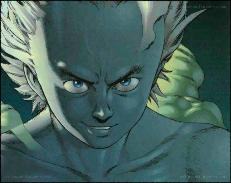 blue-skinned warrior character