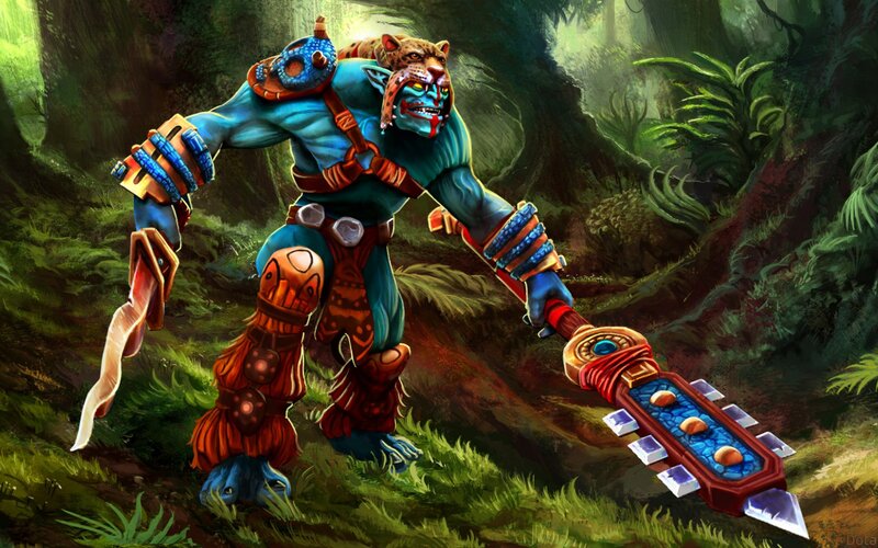 Blue-skinned Warrior — Green