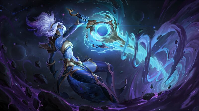 Blue-skinned Warrior — Purple
