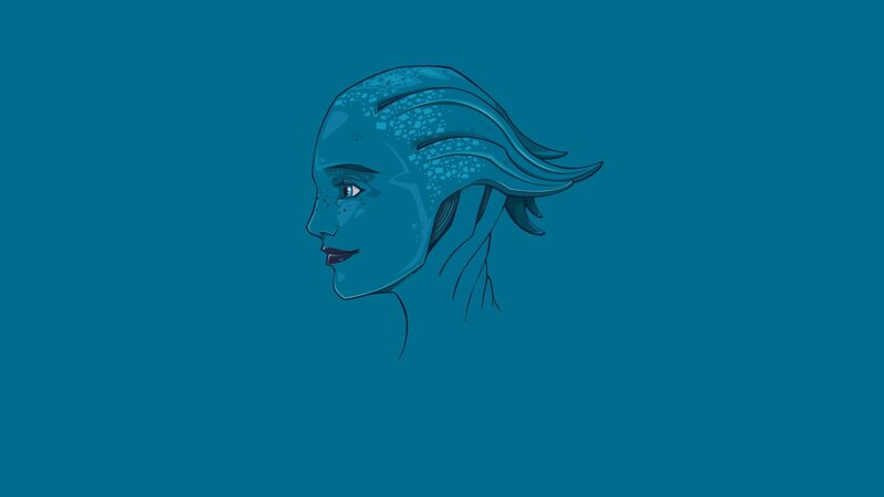 Blue-skinned Woman Profile