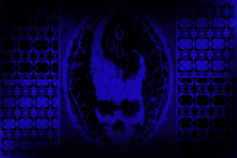 Blue Skull Emblem