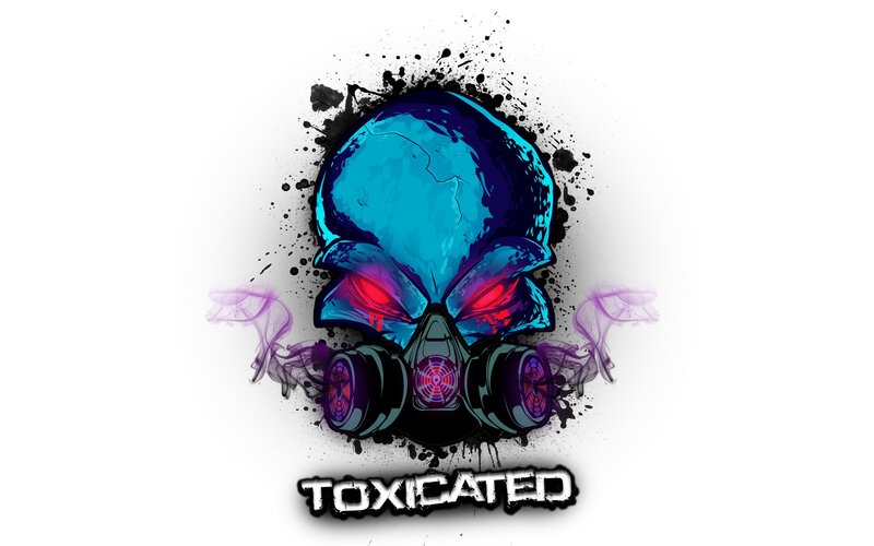 Blue Skull Gas Mask